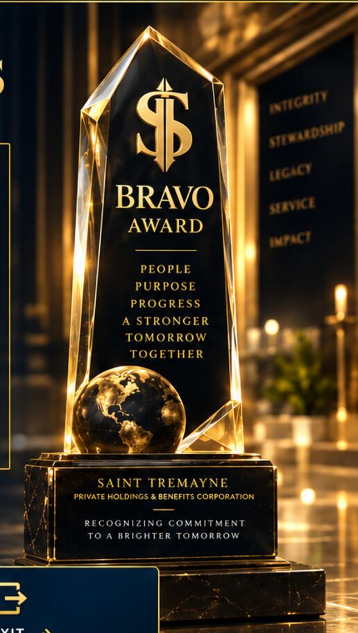 Saint Tremayne Bravo Award recognizing participation